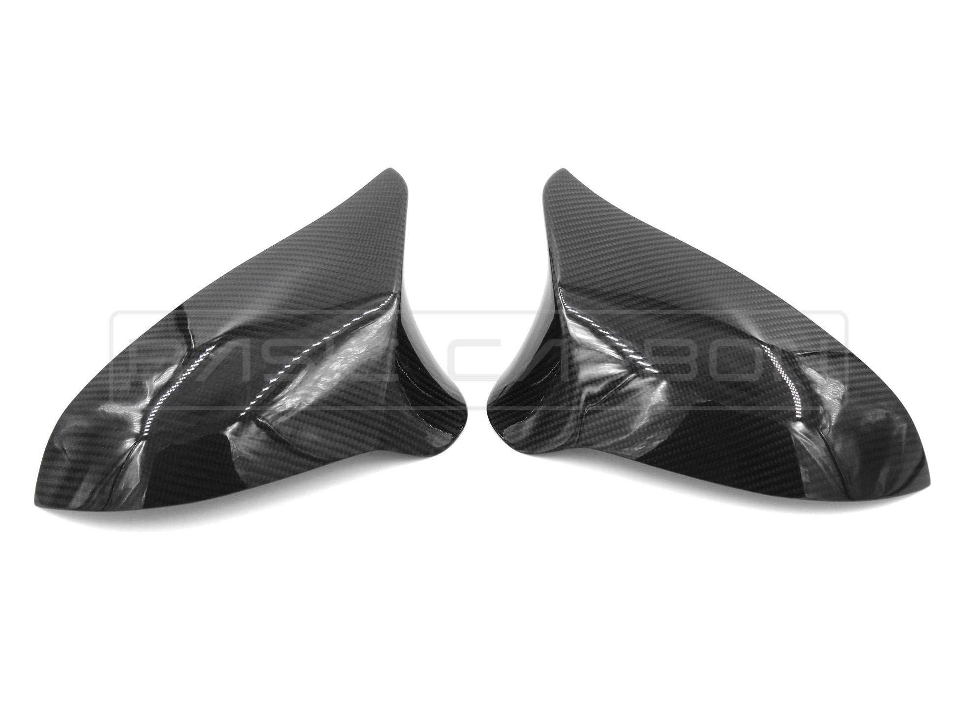 Basic Carbon BMW F80 M3 LHD Stick-On Style Mirror Covers - ML Performance UK