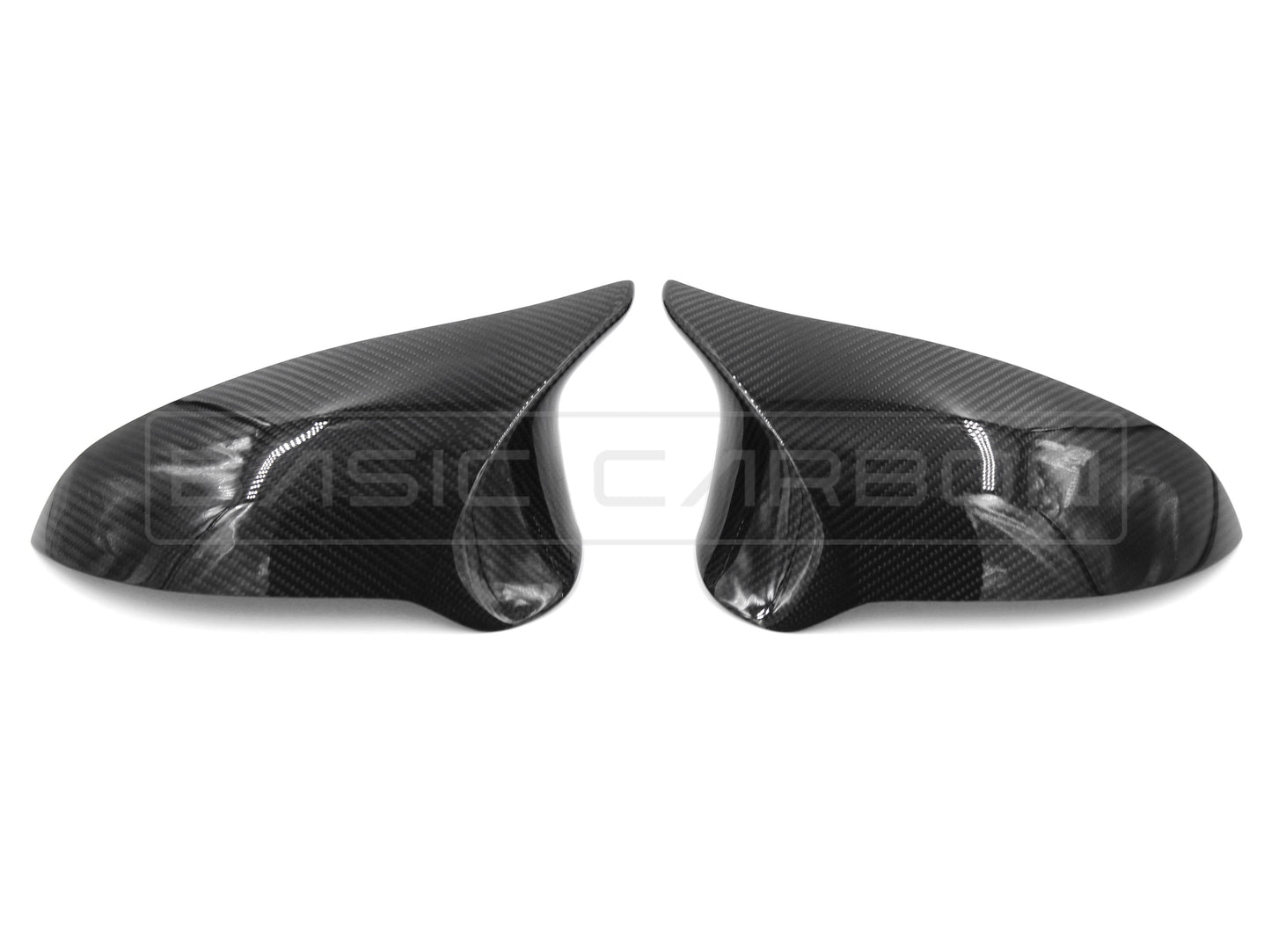 Basic Carbon BMW F80 M3 LHD Stick-On Style Mirror Covers - ML Performance UK