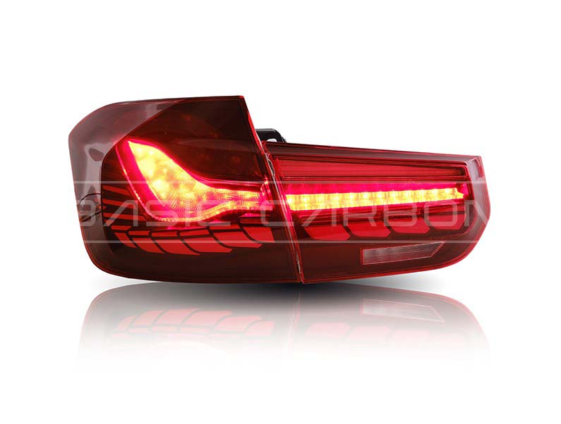 Basic Carbon BMW F30 F35 F80 GTS Style LED Tail Lights (Inc. 330i, 335i, 340i & M3)