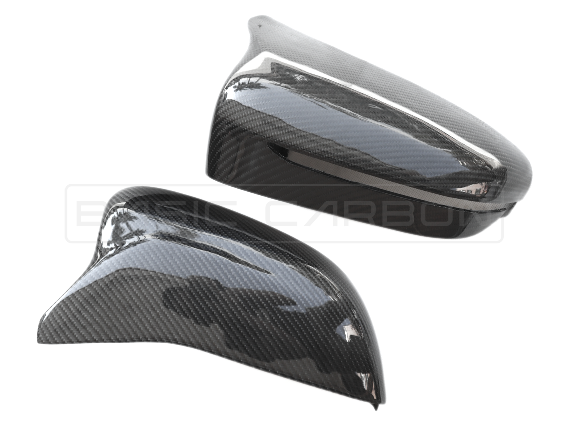 Basic Carbon BMW F90 M5 Carbon Fibre Side Mirror Covers - ML Performance UK