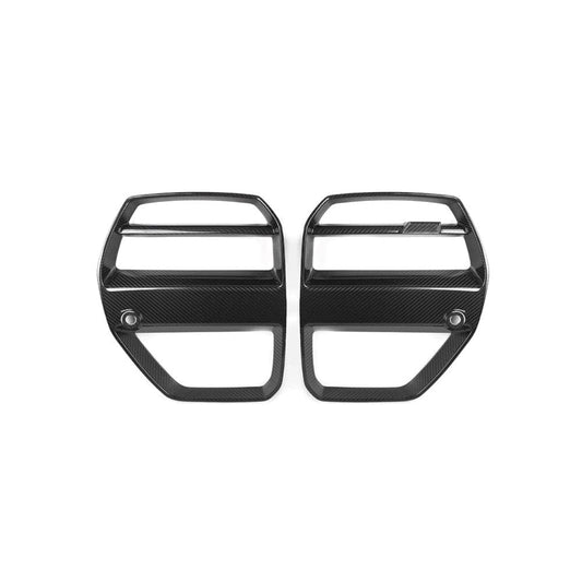 Basic Carbon BMW G80 G82 G83 V Style Carbon Fibre Front Grille (M3, M3 Competition, M4 & M4 Competition) - ML Performance UK