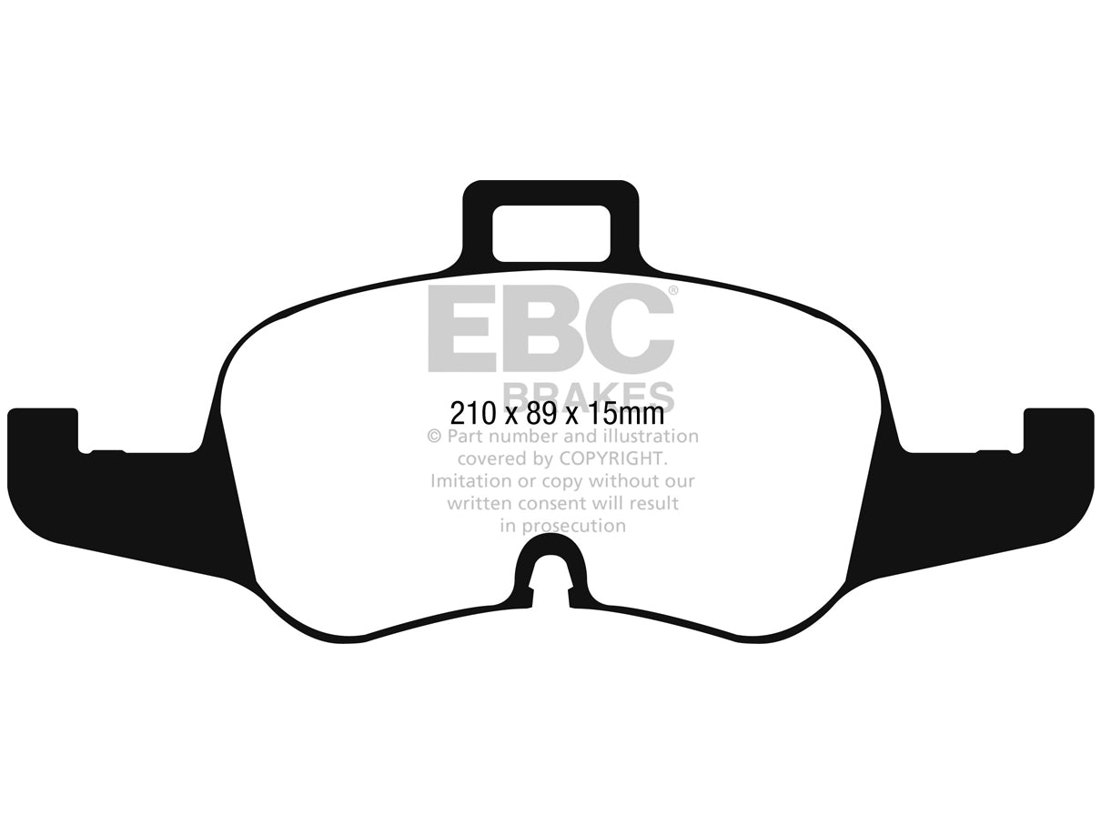 EBC Audi 8S TTS Redstuff Sport Front Brake Pads - ATE Caliper - ML Performance UK