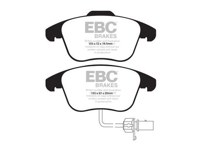 EBC Audi B8 B8.5 Greenstuff 2000 Series Front Sport Brake Pads & USR Slotted Discs Kit - ATE Caliper (A4 & A5) | ML Performance UK