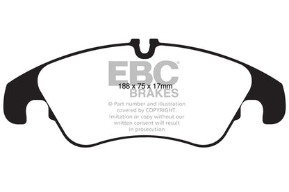 EBC Audi B8 Q5 Yellowstuff 4000 Series Front Sport Brake Pads & Premium OE Replacement Plain Discs Kit - TRW Caliper | ML Performance UK