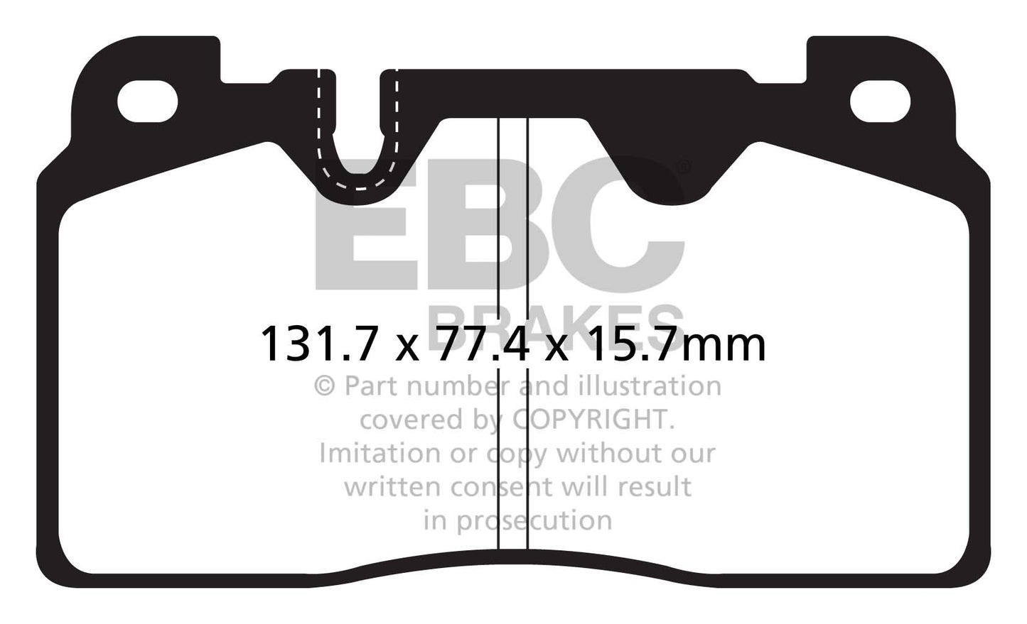 EBC Audi Porsche Yellowstuff 4000 Series Front Sport Brake Pads & Slotted And Dimpled Sport Discs Kit - Brembo Caliper (Inc. C7 A6, C7 A7, B8 Q5 & 95B Macan) | ML Performance UK