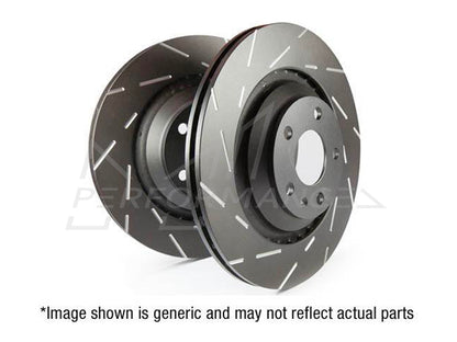 EBC Audi Seat Skoda Volkswagen USR Rear Slotted Discs (Pair) - TRW Caliper (Inc. 8P S3, 5F Leon, 3T Superb & MK6 Golf R) | ML Performance UK