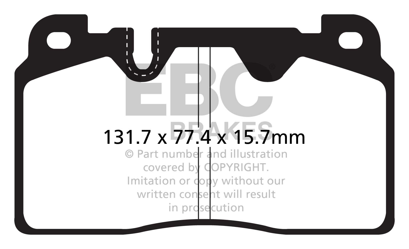 EBC Audi Yellowstuff 4000 Series Front Sport Brake Pads & Slotted And Dimpled Sport Discs Kit - Brembo Caliper (Q5, A6 & A7) | ML Performance UK