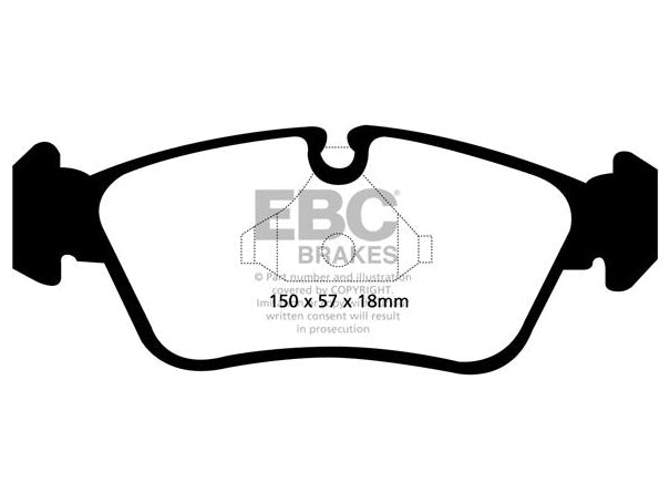 EBC BMW E81 E87 E90 E91 Greenstuff 2000 Series Sport Brakes Pad & Premium OE Replacement Plain Disc Kit - TRW Caliper (Inc. 118i, 316i, 320i & 318i) | ML Performance UK