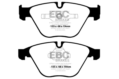 EBC BMW E84 E89 E90 E92 Bluestuff NDX Trackday Front Brake Pads - ATE Caliper (Inc. 325i, 330i, X1 28i & Z4 35i) | ML Performance UK