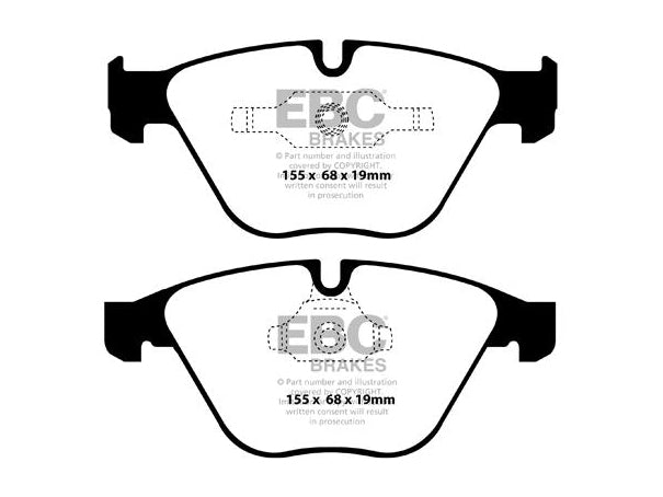 EBC BMW E90 E91 E92 E93 2000 Series Front Sport Brake Pads & Premium OE Replacement Plain Discs Kit - ATE Caliper (Inc. 325i, 330i, 335i & 335ix) | ML Performance UK