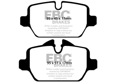 EBC BMW E90 E91 Redstuff Sport Rear Brake Pads - TRW Caliper (316i, 318i & 320i) | ML Performance UK