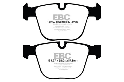 EBC BMW F01 F02 F04 F07 Redstuff Sport Rear Brake Pads - ATE Caliper (Inc. 520i GT, 550i GT, 760i & ActiveHybrid 7) | ML Performance UK