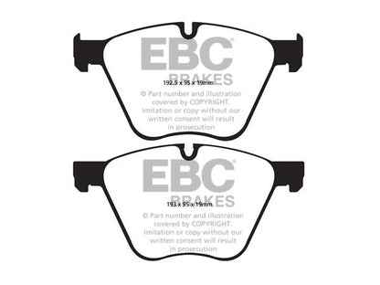 EBC BMW F01 F02 F04 Greenstuff 2000 Series Front Sport Brake Pads & Premium OE Replacement Riveted Discs Kit - ATE Caliper (750i, 760i, 750ixi & ActiveHybrid 7) | ML Performance UK