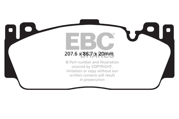 EBC BMW F10 F12 F13 F87 Bluestuff NDX Trackday Front Brake Pads - Brembo Caliper ( M2 Competition, M5 & M6) | ML Performance UK