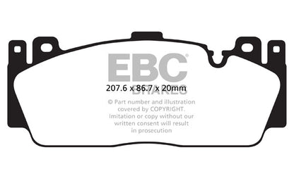 EBC BMW F10 F12 F13 F87 Orangestuff Race Front Brake Pads - Brembo Caliper ( M2 Competition, M5 & M6) | ML Performance UK