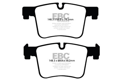 EBC BMW F20 F22 F30 F32 Yellowstuff 4000 Series Front Sport Brake Pads & Premium OE Replacement Plain Discs Kit - ATE Caliper (Inc. 120i, 125i, 220i & 320i) | ML Performance UK