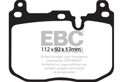 EBC BMW F20 F30 F32 Orangestuff Race Front Brake Pads (Inc. M135i, M235i, 335i & 435i) | ML PerformanceUK