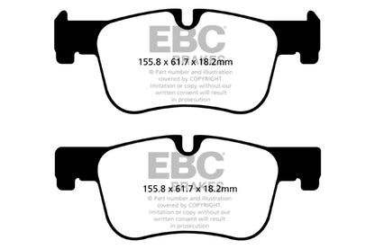 EBC BMW F30 F32 Redstuff Sport Front Brake Pads - ATE Caliper (Inc. 316i, 330i, 418i & 420i) | ML Performance UK