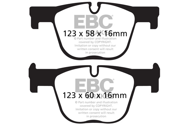 EBC BMW F30 F32 Redstuff Sport Rear Brake Pads - ATE Caliper (Inc. 330i, 335i, 340i & 435i) | ML Performance UK