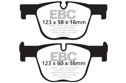 EBC BMW F30 F32 Redstuff Sport Rear Brake Pads - ATE Caliper (Inc. 330i, 335i, 340i & 435i) | ML Performance UK