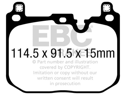 EBC BMW F40 M135ix Redstuff Sport Front Brake Pads - Brembo Caliper - ML Performance UK