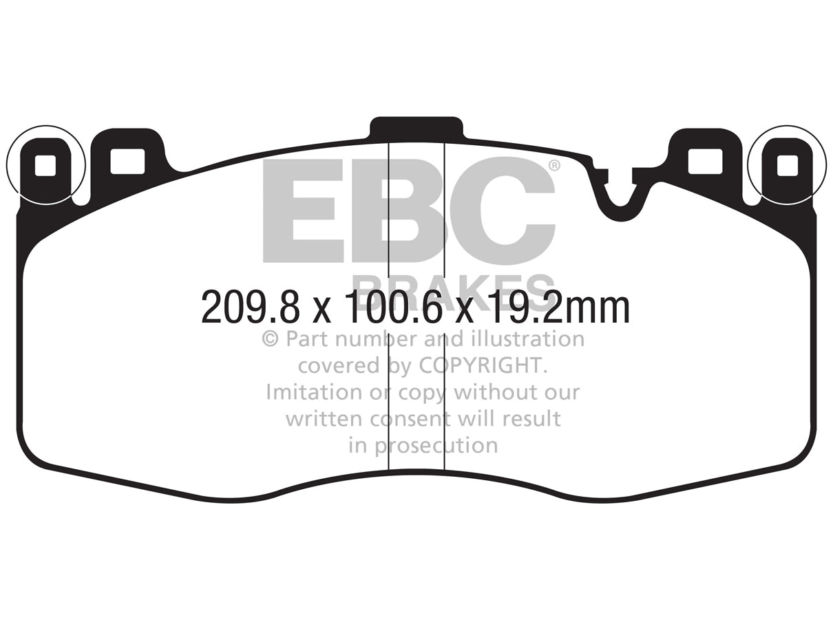 EBC BMW F85 F86 Bluestuff NDX Trackday Front Brake Pads (X5 M & X6 M) - ML Performance UK