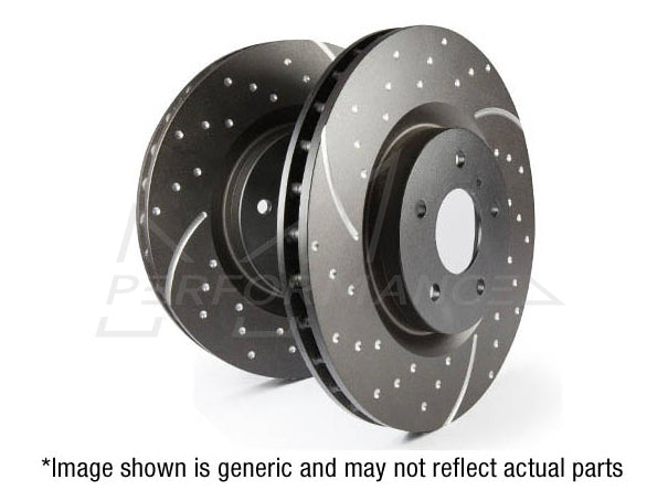EBC BMW MINI Slotted And Dimpled Sport Front Discs - TRW Caliper (Inc. F40 118i, F45 220ix, F46 218ix & F60 Mini Countryman Cooper) | ML Performance UK