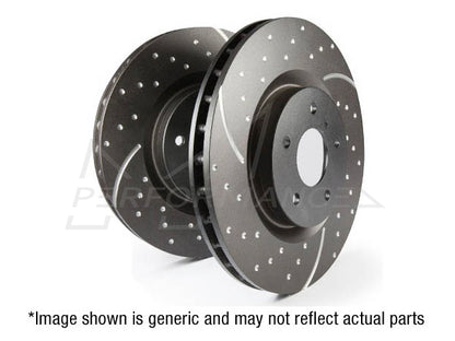 EBC BMW MINI Slotted And Dimpled Sport Front Discs - TRW Caliper (Inc. F40 118i, F45 220ix, F46 218ix & F60 Mini Countryman Cooper) | ML Performance UK