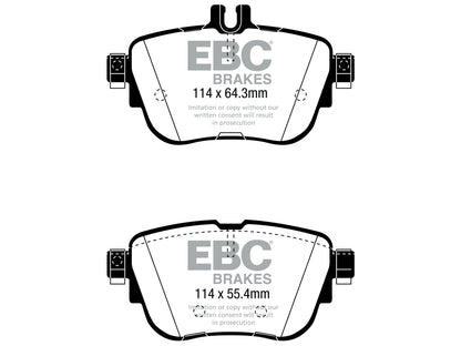 EBC Mercedes-Benz W/S/C/A238 Greenstuff 2000 Series Sport Rear Brake Pads - TRW Caliper (Inc. E220, E250, E300 & E300 TD) - ML Performance UK