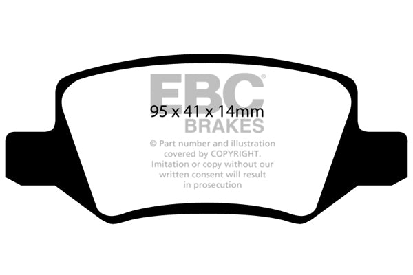 EBC Mercedes-Benz W168 W169 W245 Greenstuff 2000 Series Sport Rear Brake Pads (Inc. A190, A210, B180 & B200) | ML Performance UK