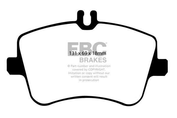 EBC Mercedes-Benz W203 CL203 C209 R171 Redstuff Sport Front Brake Pads - TRW Caliper (Inc. C180, CLC160, CLK240 & SLK280) | ML Performance UK