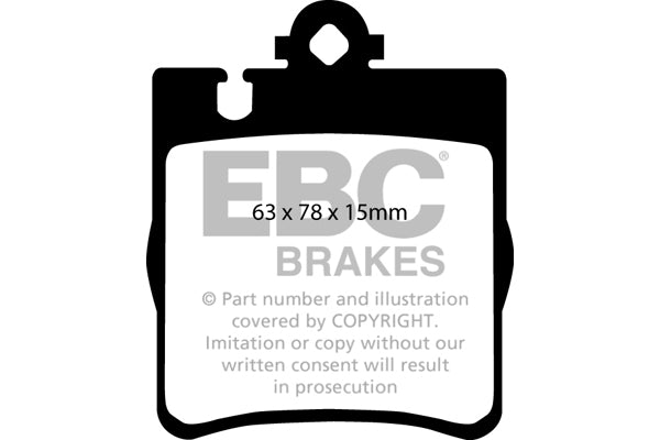 EBC Mercedes-Benz W203 W210 C209 R171 Greenstuff 2000 Series Sport Rear Brake Pads - ATE Caliper (Inc. C350, CLC350, CLK320 & SLK350) | ML Performance UK