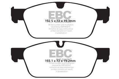 EBC Mercedes-Benz WX166 C292 Greenstuff 6000 Series Truck And SUV Front Brake Pads - ATE Caliper (Inc. GL500, GLE63 AMG, GLS500 & ML500) | ML Performance UK