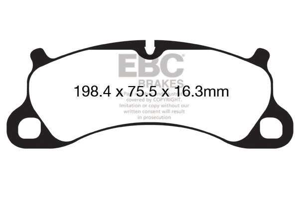 EBC Porsche 991 991/2 Redstuff Sport Front Brake Pads - Brembo Caliper (Inc. 911 Carrera S, 911 Carrera 4S, 911 Carrera GTS & 911 Carrera 4 GTS) | Supercar Parts UK