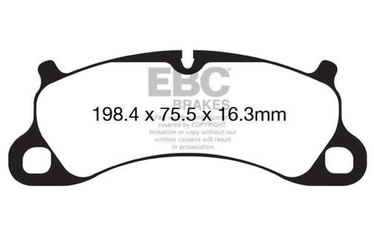 EBC Porsche 991 991/2 Redstuff Sport Front Brake Pads - Brembo Caliper (Inc. 911 Carrera S, 911 Carrera 4S, 911 Carrera GTS & 911 Carrera 4 GTS) | Supercar Parts UK