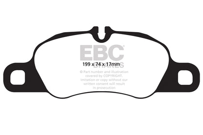 EBC Porsche 997 991 981 718 Orangestuff Race Front Brake Pads - Brembo Caliper (Inc. 911 Carrera, Boxster GTS, Boxster Spyder & Cayman GTS) | Supercar Parts UK