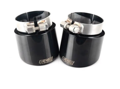 ECS VW MK7.5 Golf GTI 4" OE Fit Black Chrome Exhaust Tips - Pair - ML Performance UK