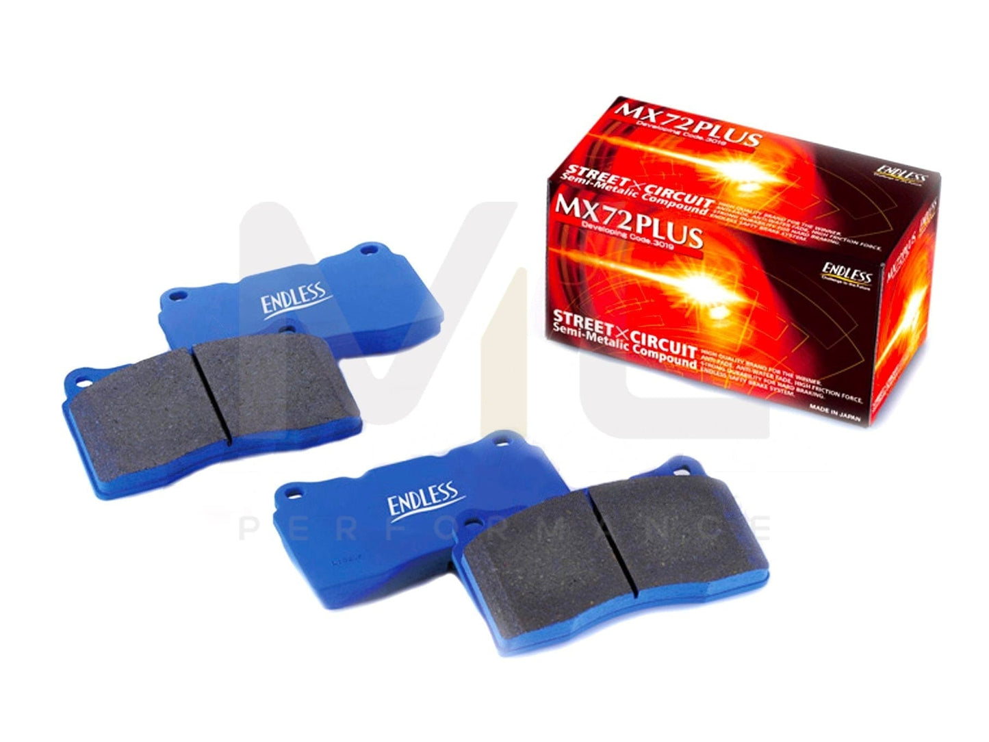 Endless Porsche 981 991 992 MX72 Plus Rear Brake Pads for Porsche Carbon Ceramic Brakes (Inc. Cayman GT4, 911 Carrera 4S, 911 Turbo S & GT3 RS) - ML Performance UK