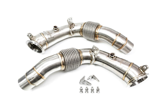Evolve BMW S63 F10 F12 F13 Catless Turbo Downpipes (M5 & M6) - ML Performance UK