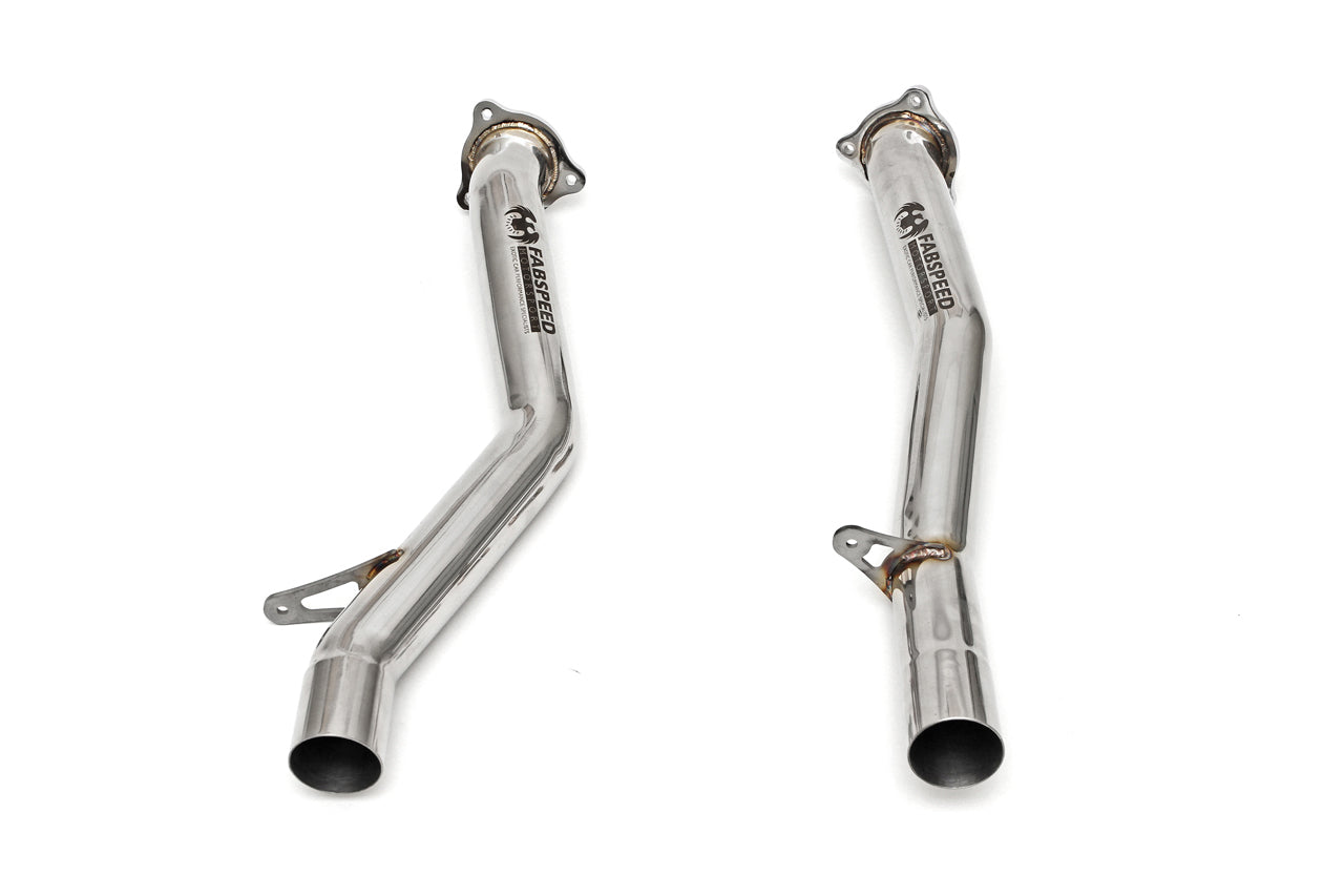 Fabspeed Porsche 958 Turbo/Turbo S Secondary Cat Bypass Pipes - ML Performance