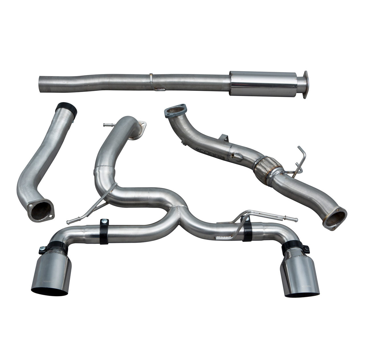 Cobra Exhaust Ford Focus RS (MK3) Venom Box Delete Race Turbo Back Performance Exhaust
