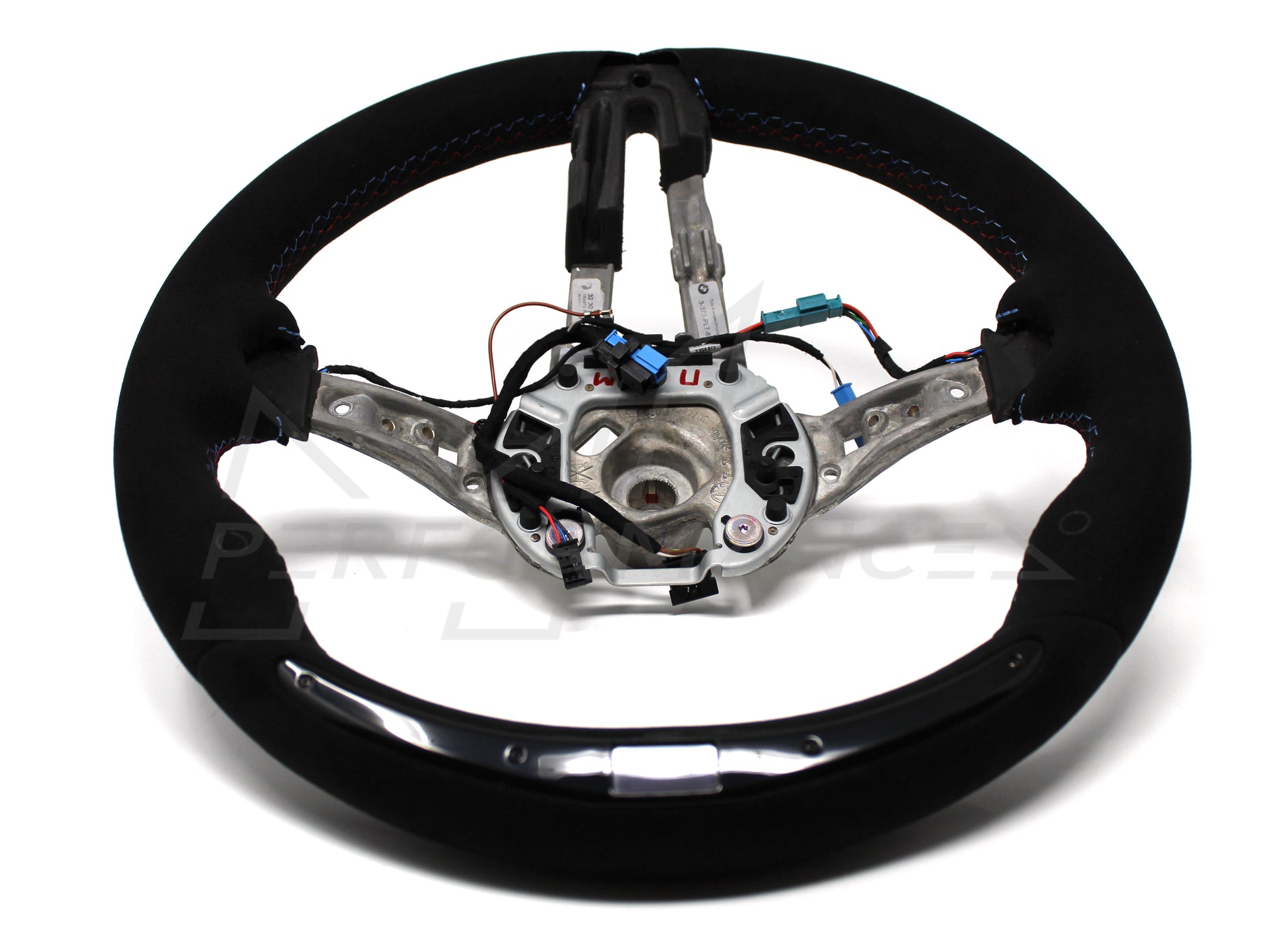 Genuine BMW F10 F06 F12 M Performance Alcantara Steering Wheel with Carbon Fibre Trim & Race Display (M5 & M6) - ML Performance UK