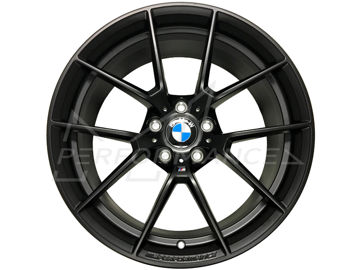Genuine BMW F80 F82 M Performance Y-Spoke 763 Matte Black / Frozen Gold 19"/20" Wheels with Tyres (M3 & M4) - ML Performance UK