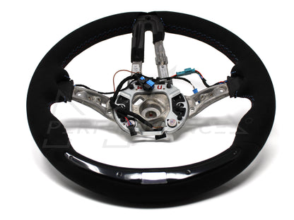 Genuine BMW F87 M Performance Alcantara Steering Wheel II with Carbon Fibre Trim & Race Display (M2 & M2 Competition) - ML Performance UK