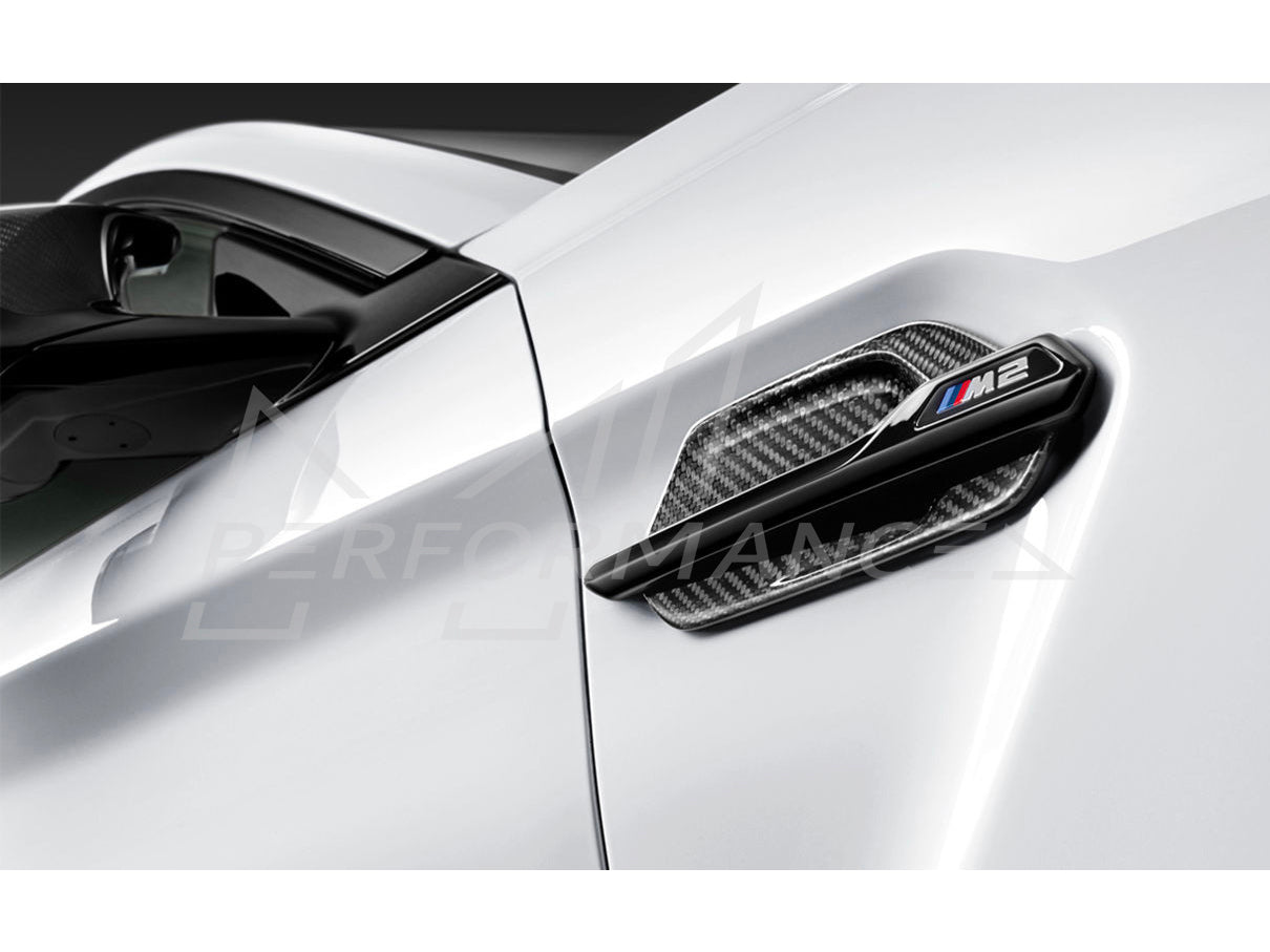 Genuine BMW M Performance F87 Carbon Fibre Fender Grilles (Pair) (M2 & M2 Competition) - ML Performance UK