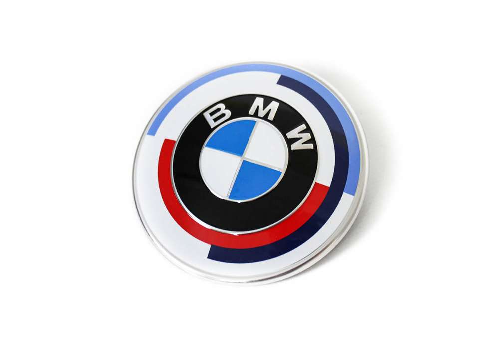 Genuine BMW E90 F22 F30 F80 74mm 50th Anniversary Boot Emblem (Inc. 220i, 320i, 430i & M3) - ML Performance UK
