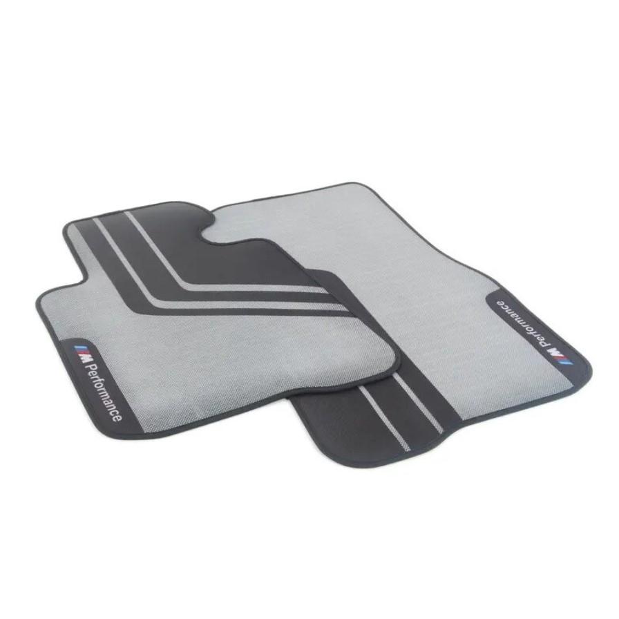 Genuine BMW F32 F33 F36 F82 F83 M Performance Front Floor Mats - RHD  (Inc. 430i, 435i, 440i & M4) - ML Performance UK