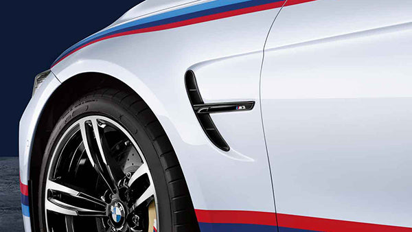 Genuine BMW F80 LCI M3 M Performance Gloss Black Fender Griles (Pair) - ML Performance UK