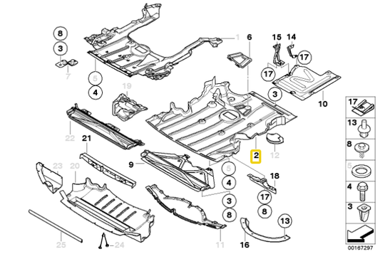 Genuine BMW E93 Convertible Engine Undertray (320i, 323i, 325i, 328i, 330i & 335i) - ML Performance UK
