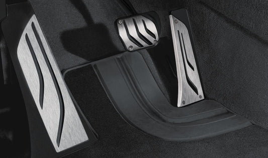 Genuine BMW F20 F22 F30 F80 Performance Stainless Steel Footrest Cover - ML Performance UK